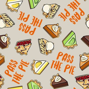 pass the pie - thanksgiving day desserts - pie slice - tan - LAD19