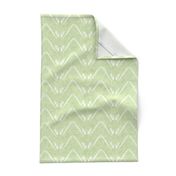 Petal Chevron in Velvety Lime Green 