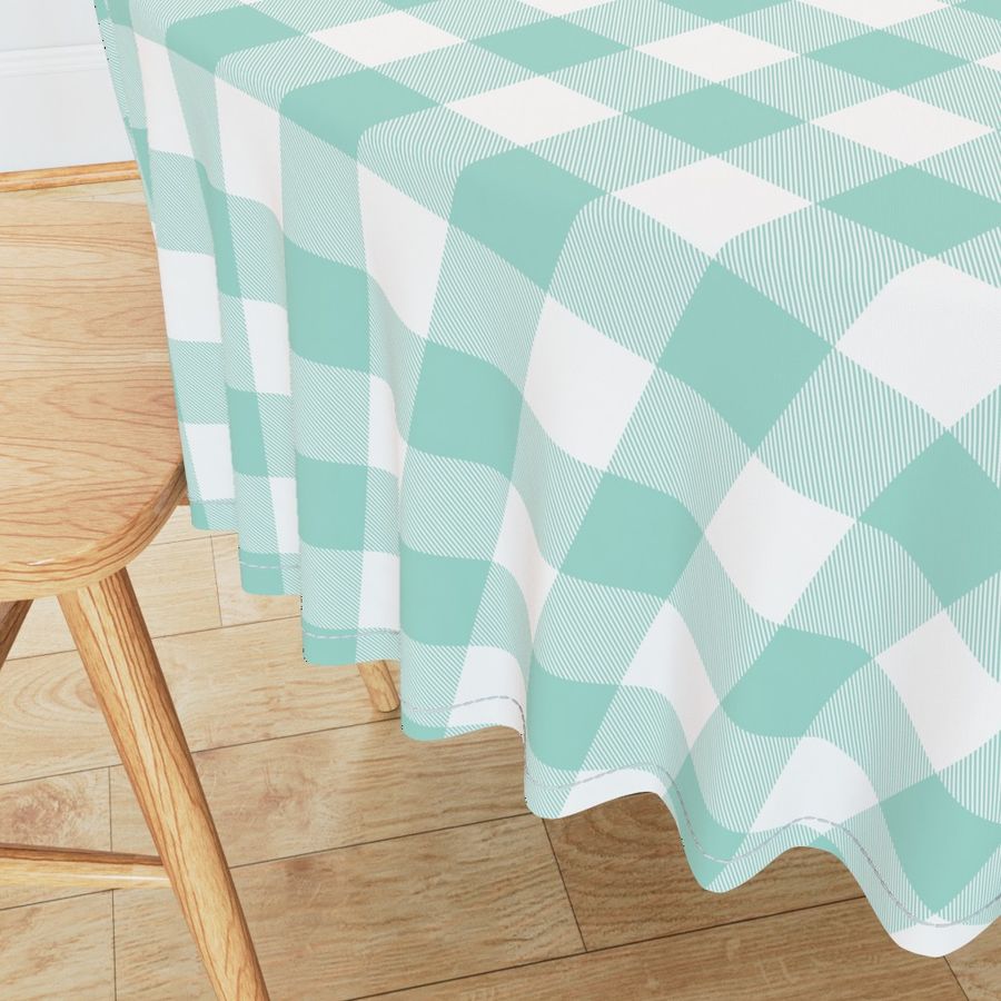 Buffalo Plaid (2”) Mint + White