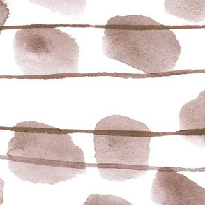 Boho spots and lines • watercolor neutral stains for nursery, home decor