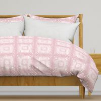 Aztec Squares in Nappy Powder Pink 