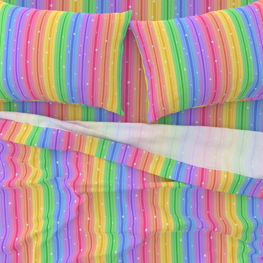  Stripes N' Stars in Rainbow