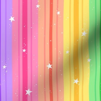  Stripes N' Stars in Rainbow