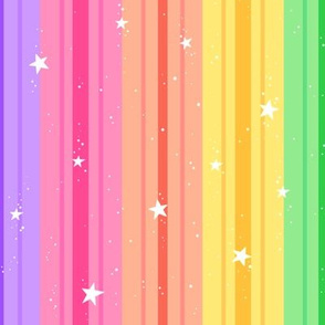  Stripes N' Stars in Rainbow