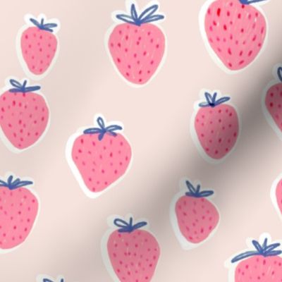 Strawberries pink