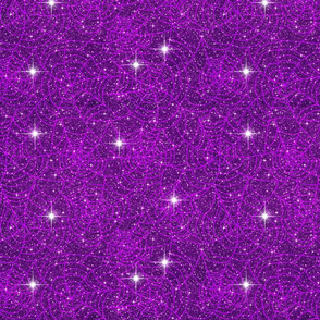 Purple spider web sparkle