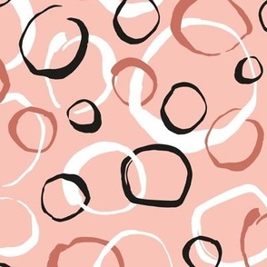 Abstract circles blush 