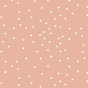 small dots - dusty blush