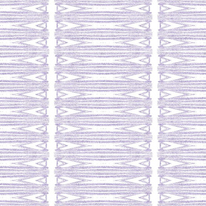 Spearhead Stripes in Pale Lilac  