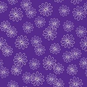 Daisies on Purple