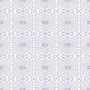 Gossamer Lace in Pastel Lilac and White  
