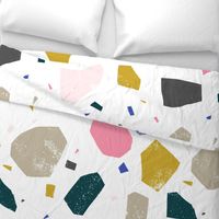 M+M Papercut Terrazzo Earthy Pinks by Friztin