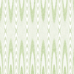 Striped Arches in Velvety Lime Green and White 