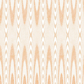 Striped Arches in Velvety Peach and White  