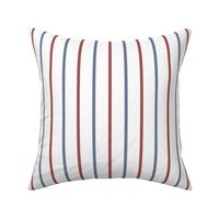 Baseball Ball Stitch Ticking Stripe on White - Sandlot Sports Collection