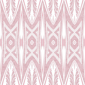 Tribal Shield Pattern in Velvety Pastel Pink  