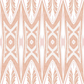 Tribal Shield Pattern in Velvety Adobe Color 