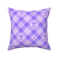  Skull Tartan Plaid in Purple