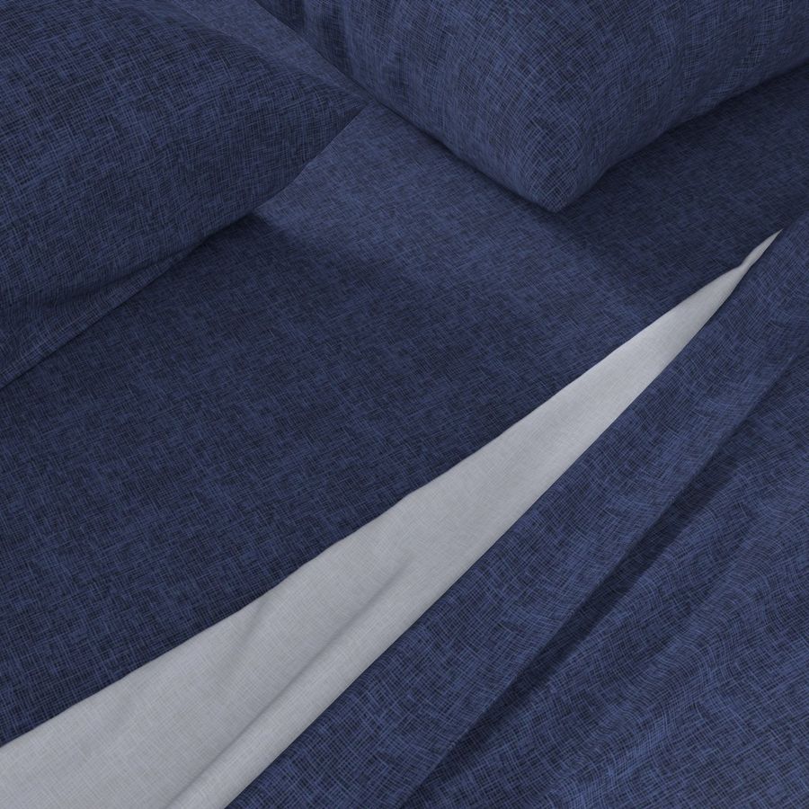 Woven Linen Like Texture in Blue - Sandlot Baseball Sports Collection