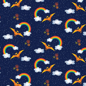 Dinoriffic-Pterodactyl-Rainbow-Navy