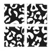 Black and White Leopard Spots (Large)