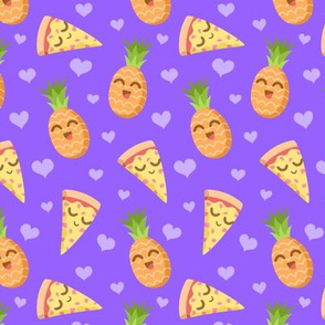 Pineapple Pizza Love Purple