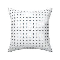 constellation cross fabric - paynes grey, swiss cross fabric, cross fabric - nursery