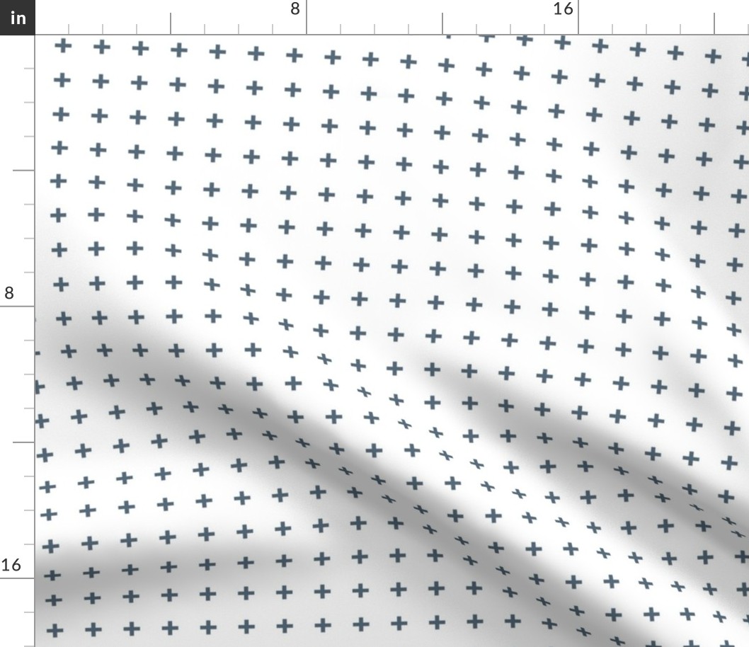 constellation cross fabric - paynes grey, swiss cross fabric, cross fabric - nursery