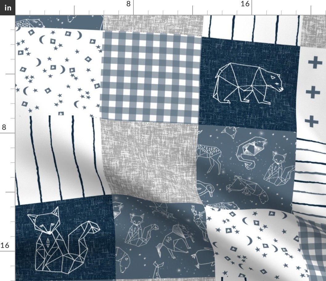 6" constellation wholecloth fabric, patchwork fabric, nursery fabric, baby fabric, baby boy fabric - constellations