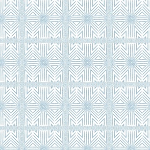  Wicker Pattern in Velvety White and Powder Blue