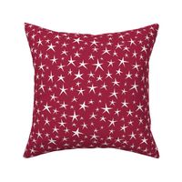 SMALL Patriotic Stars (Red and White)