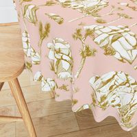 Joshua Tree Toile - Gold on Pink