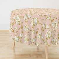 Joshua Tree Toile - Gold on Pink