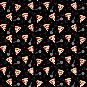 SMALL Happy Pepperoni Friends - Black