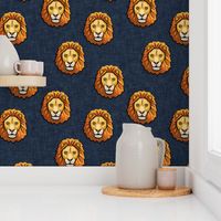 Lion - dark blue - LAD19