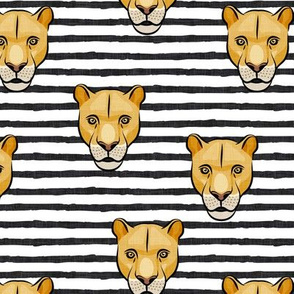 lioness - black stripes - LAD19