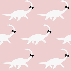  Cool Plesiosaurus with Bow on Pink