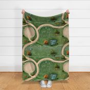 Pony Play Mat D, Round Yard & Pond