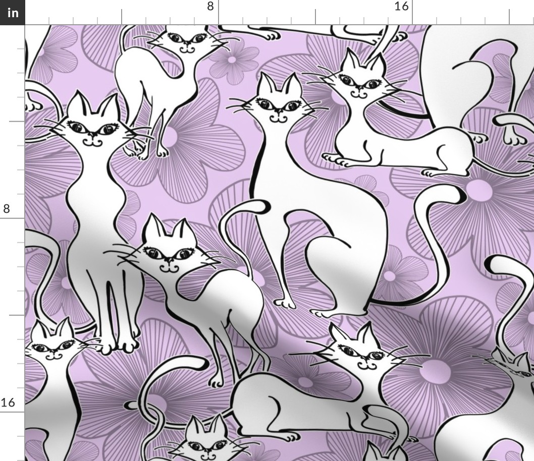 Floral Feline Frenzy