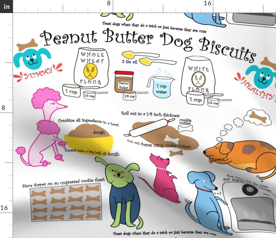 Yummy Peanut Butter Dog Biscuits