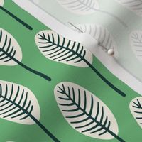 tropical leaves - green background