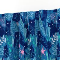 6-8 inch cats. Meowgical friends - Anya & Misha cat fabric pattern.
