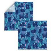 6-8 inch cats. Meowgical friends - Anya & Misha cat fabric pattern.