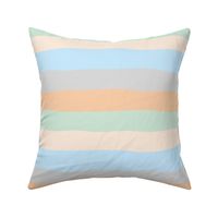 Summer surf stripes and island vibes soft beach sunset pastels gray blue mint