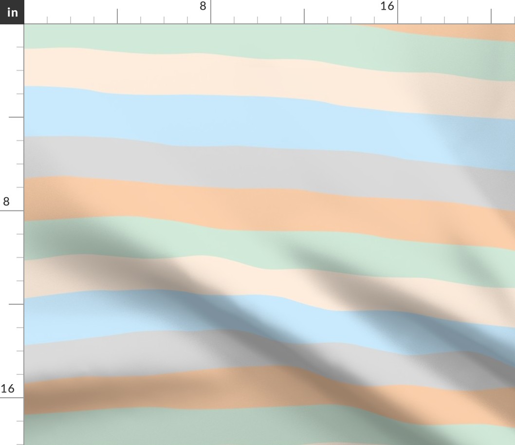 Summer surf stripes and island vibes soft beach sunset pastels gray blue mint