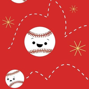 XL Happy Baseball Allstar - Red