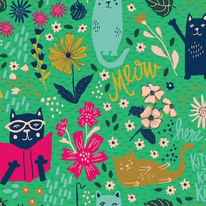 Jolly Kitties - Green