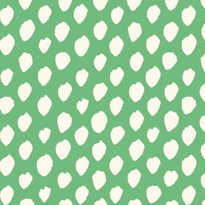 painted dots - green