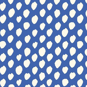 painted dots - bright blue