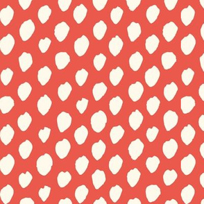 painted dots - red